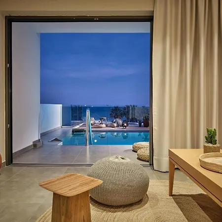 شقة Oceanis Luxury With Private Heated Pools And Sea View Kypseli