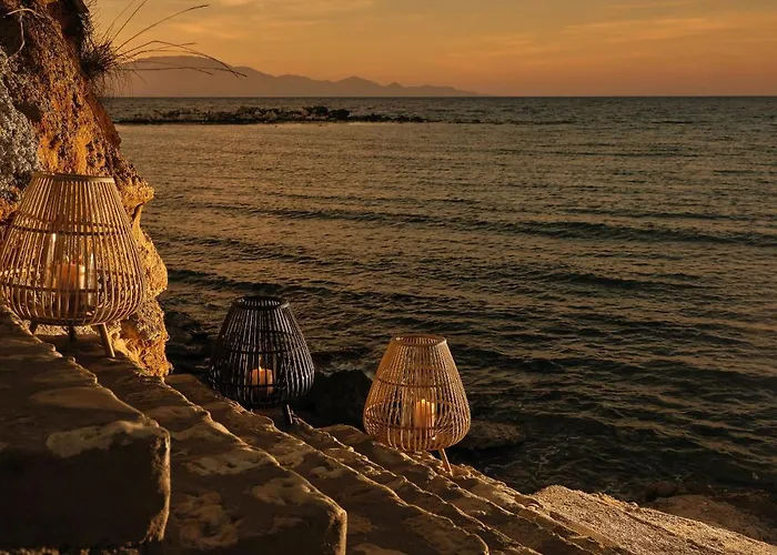 Oceanis Luxury With Private Heated Pools And Sea View Lejlighed Kypseli